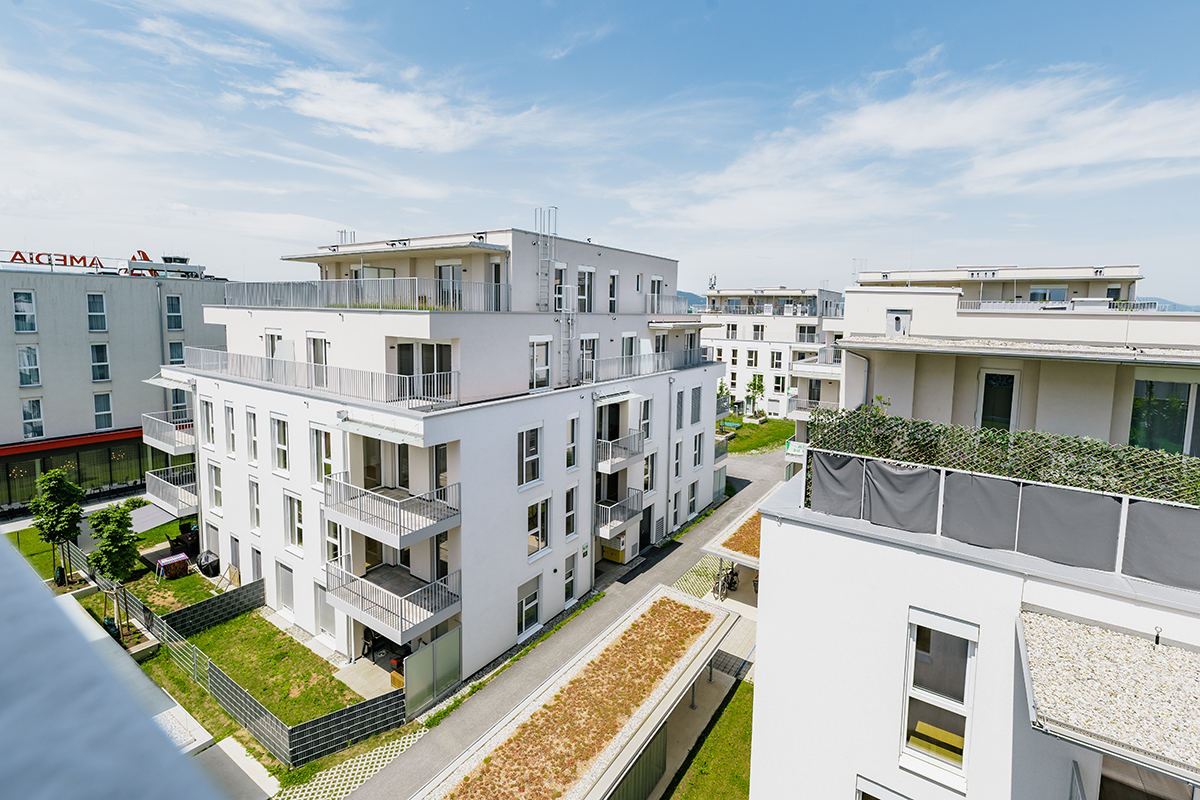 Feldkirchen bei Graz, Friedrich-Ritter-Weg - Eigentumswohnungen, Mietwohnungen mit Kaufoption (Mietkaufwohnungen), Mietwohnungen - GWS Wohnungen - Projektansicht